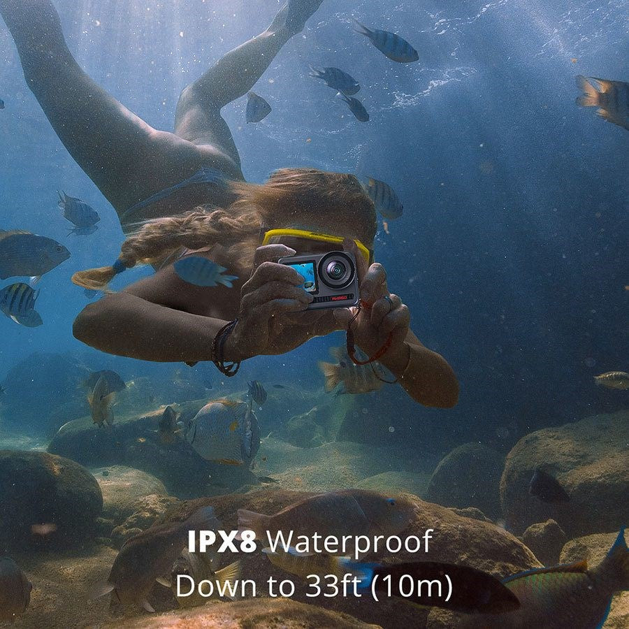 AKASO Brave 8 4K/60fps 48MP action camera, 10m IPX8 vandtæt – SYYA0004-GY – produktbillede 3