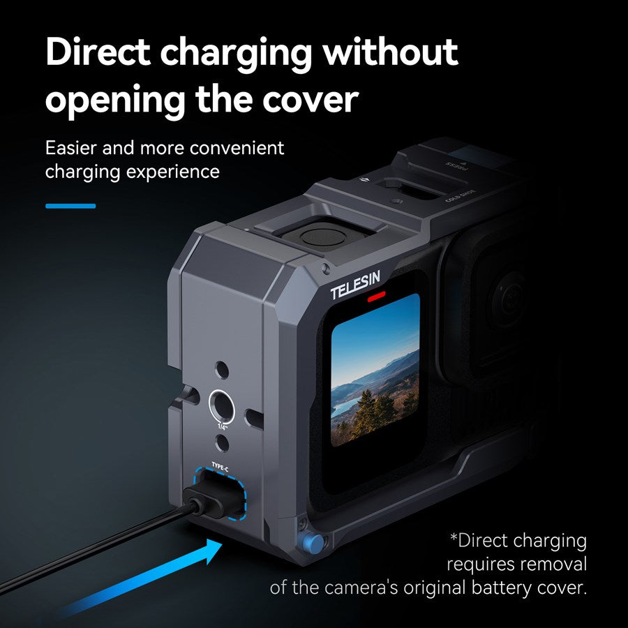 Telesin S6 FMS 15 TGP TELESIN Metal Protective Housing Frame For Gopro Hero 9 To 13 2