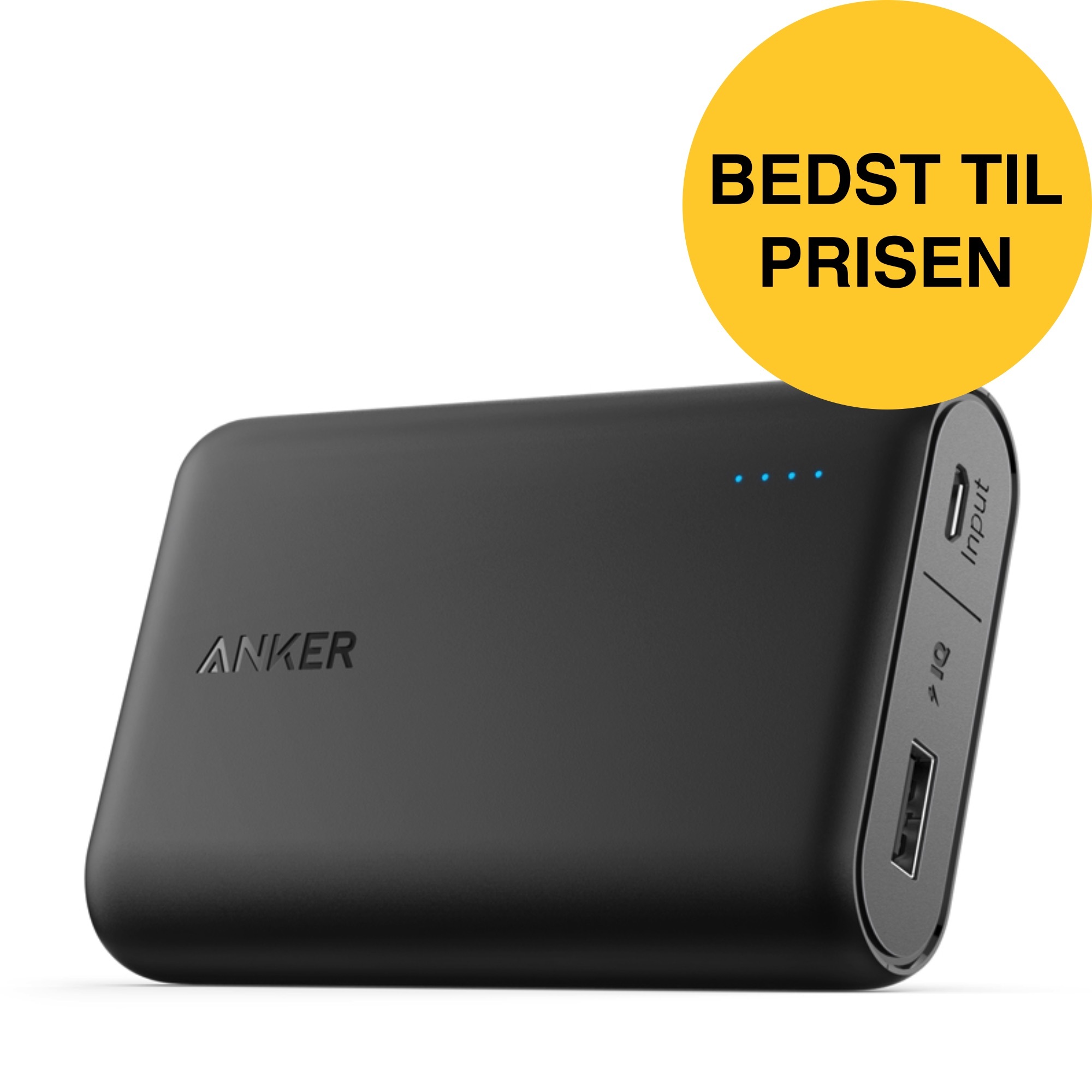 Anker PowerCore 10000 mAh powerbank med Power IQ, Black