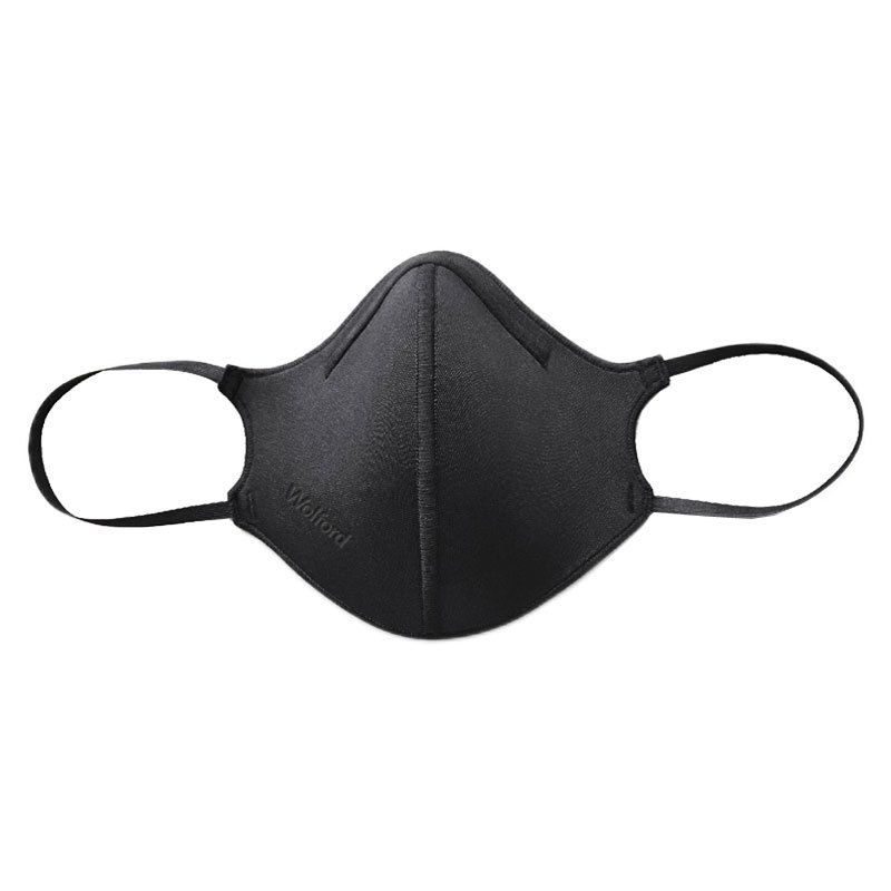 9: Wolford Care Mask, stofmundbind, medium-large (M-L), Sort