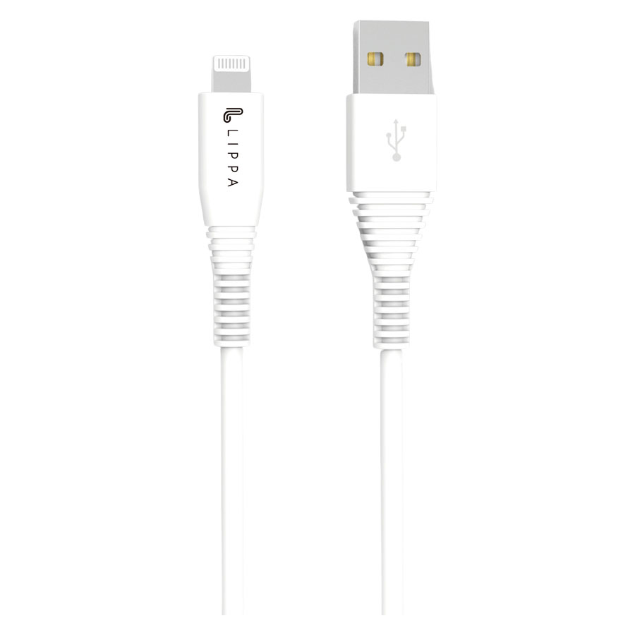 Billede af Lippa USB-A til MFi Lightning kabel 1m til Apple iPhone, Hvid
