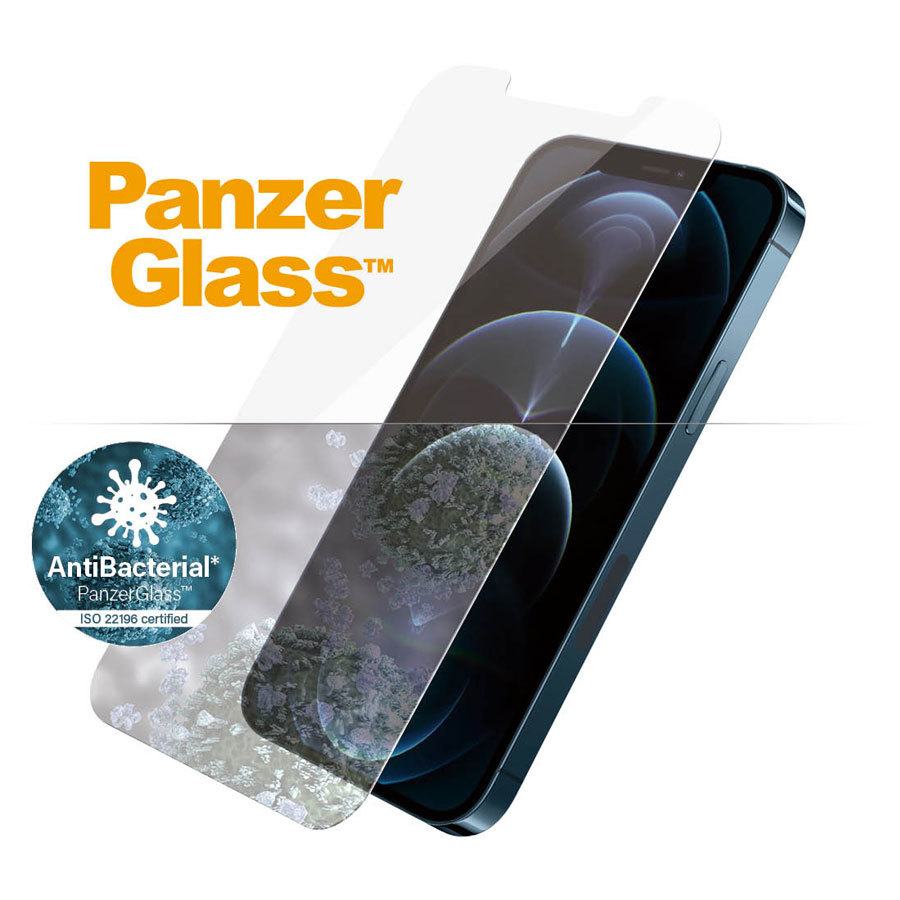 Billede af PanzerGlass iPhone 12 Pro Max AntiBacterial Skærmbeskyttelse hos Powerbanken.dk