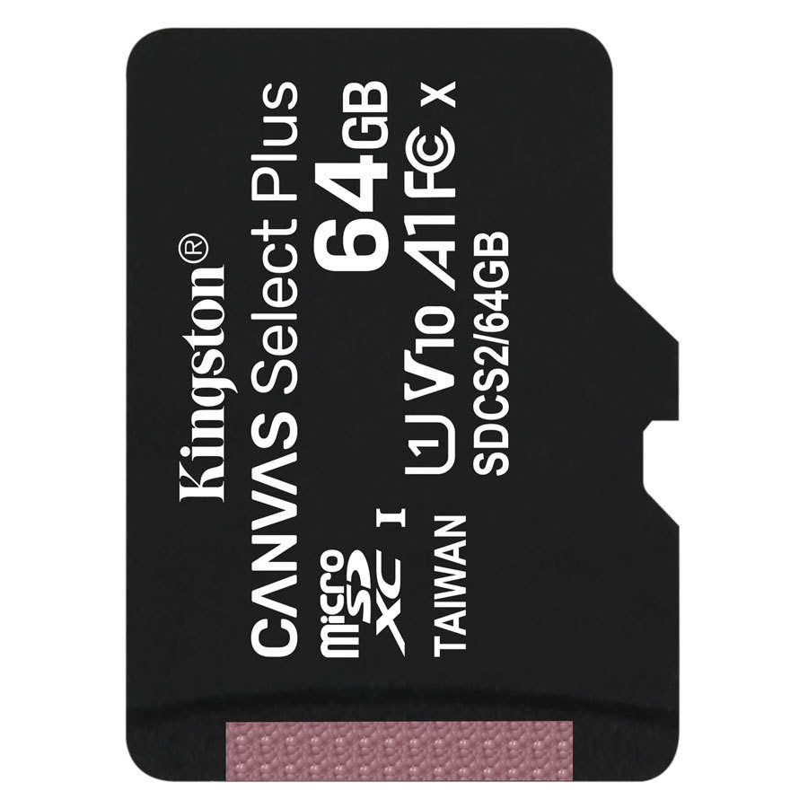 Billede af Kingston 64GB MicroSD XC Kort, Class 10, 100 Mb/S