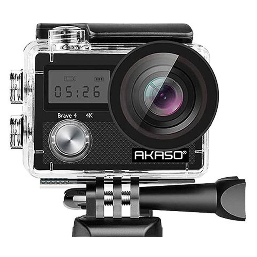 Se AKASO Brave 4 Ultra HD 4K - Action Kamera - Digital Zoom hos Powerbanken.dk