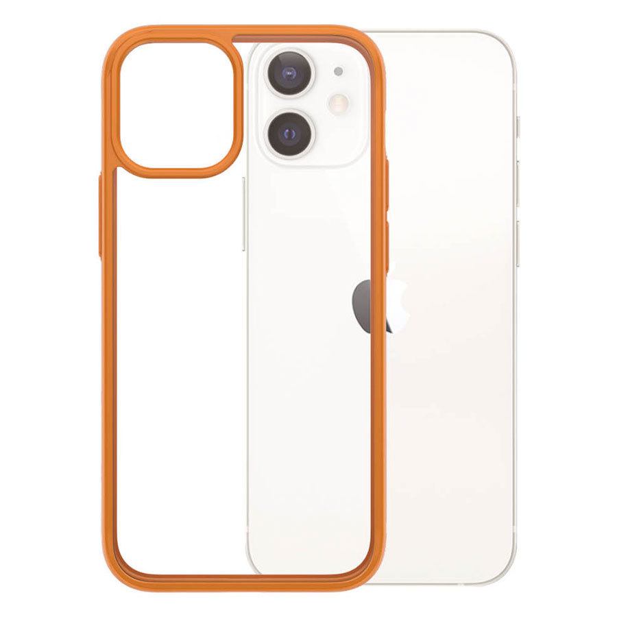 Se PanzerGlass ClearCase iPhone 12 Mini Cover, Orange hos Powerbanken.dk