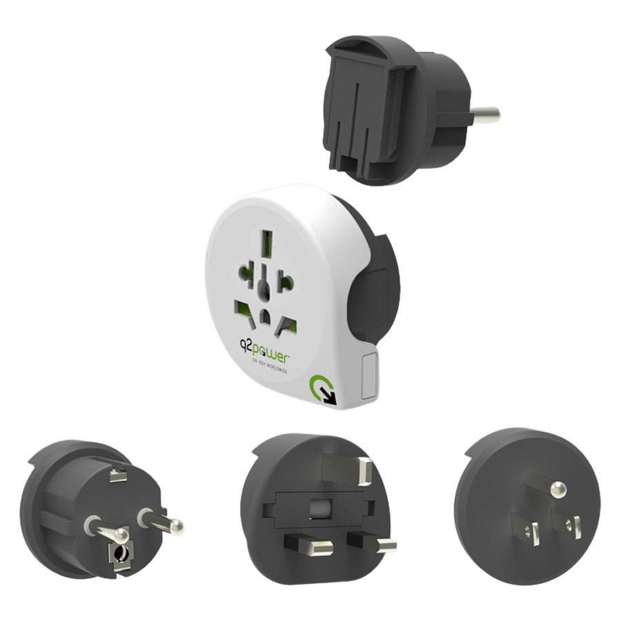 Q2Power Qplux World 3in1 Rejseadapter