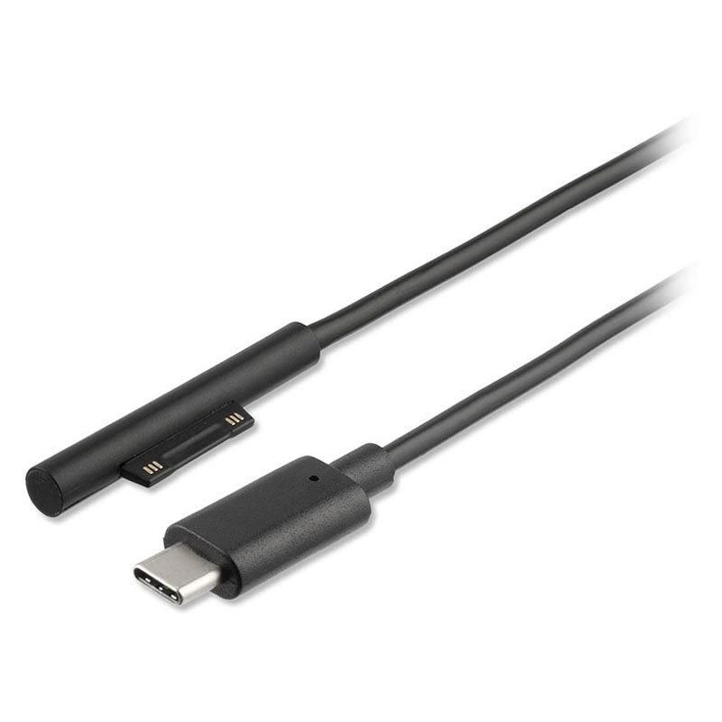 Se Oplader kabel til Surface Pro - 1,8m, Sort hos Powerbanken.dk