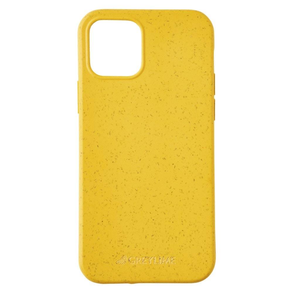 Se GreyLime iPhone 12/12 Pro Biodegradable Cover, Yellow hos Powerbanken.dk