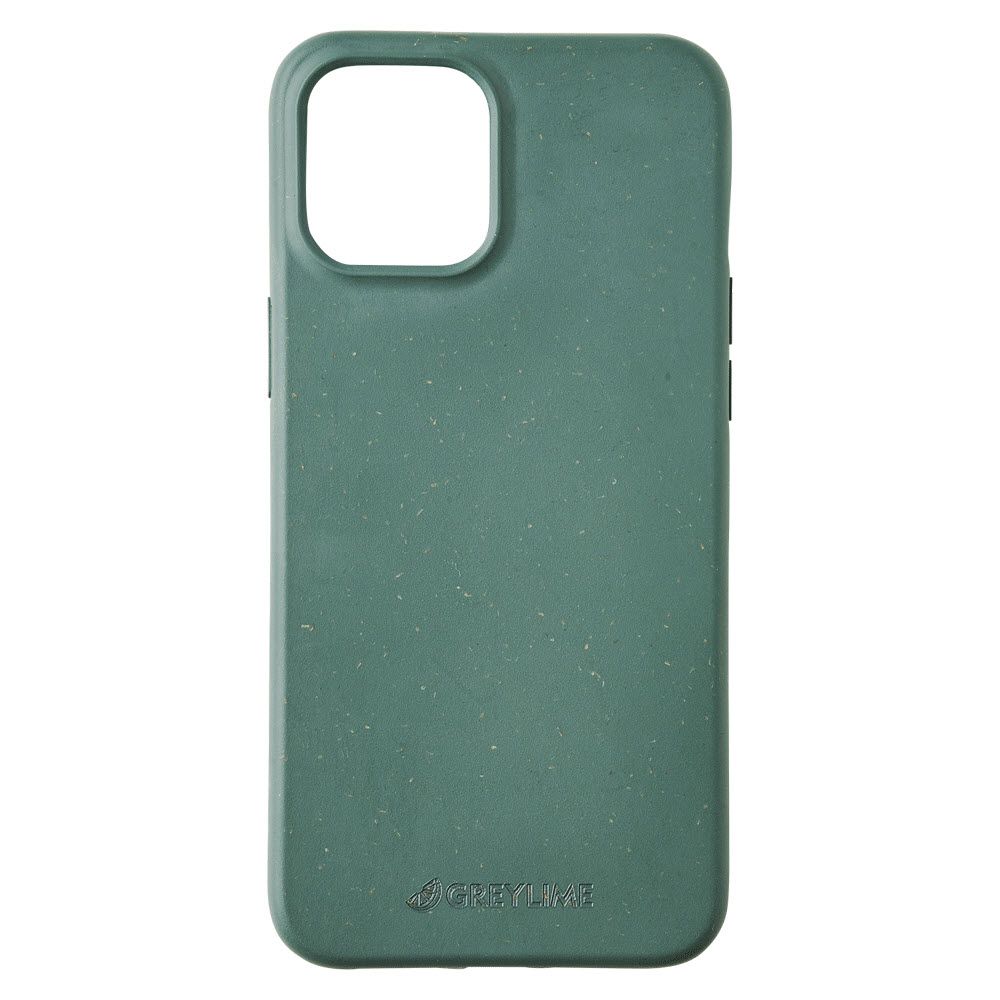 Se GreyLime iPhone 12 Pro Max Biodegradable Cover Dark, Green hos Powerbanken.dk