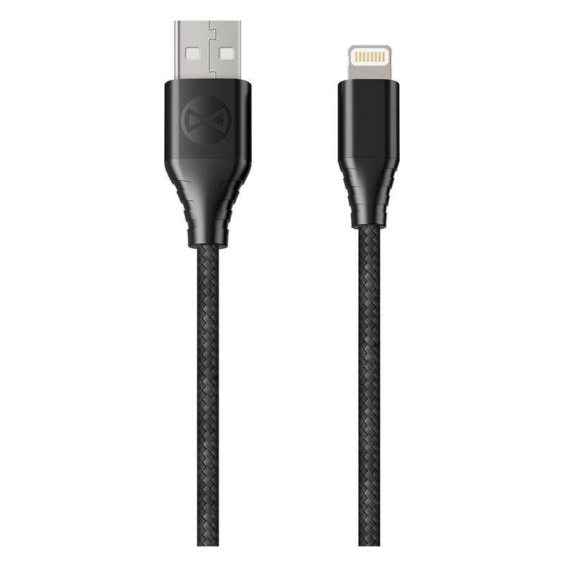 Se Forever Core MFi 1,5m USB-A til Lightning Kabel, Sort hos Powerbanken.dk