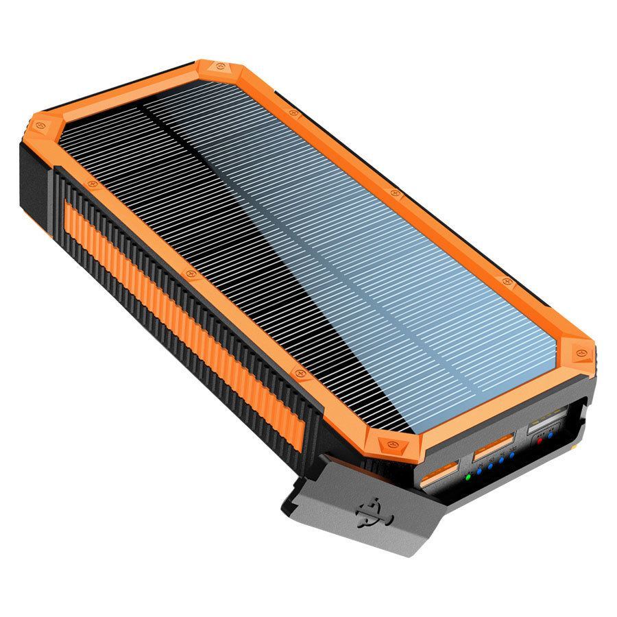 Power bank solare Lippa da 20.000 mAh 1 x USB-C PD e 3 x uscita USB-A –