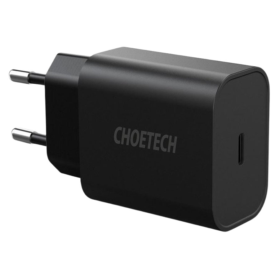 Billede af Choetech 25W USB-C PD & PPS Oplader, Sort hos Powerbanken.dk