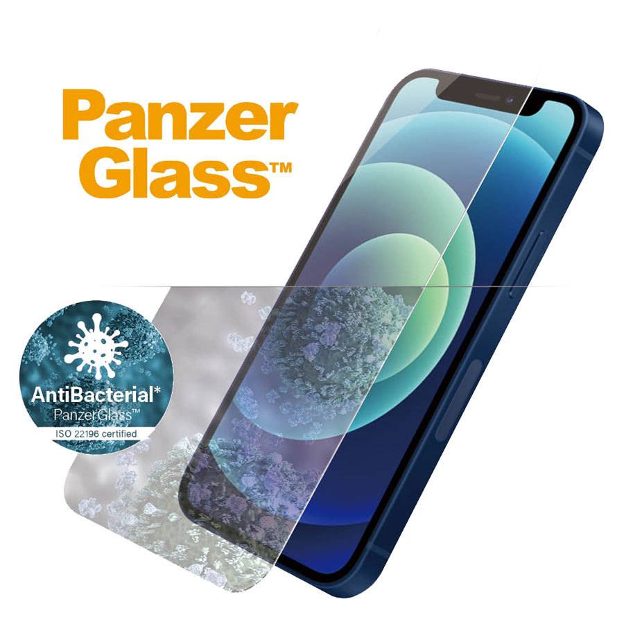 Se PanzerGlass iPhone 12 mini AntiBacterial Skærmbeskyttelse hos Powerbanken.dk
