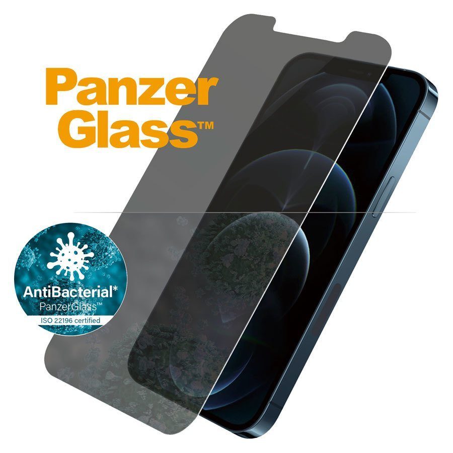 PanzerGlass iPhone 12 Pro Max Privacy AntiBacterial Skærmbeskyttelse