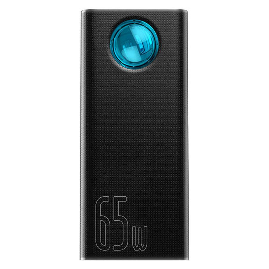 Billede af Baseus Amblight 30000 mAh powerbank x 5 output, QC og 65W USB-C PD, Sort