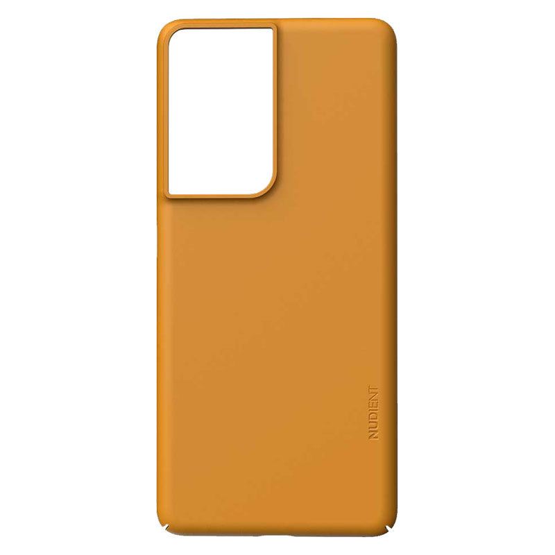 Se Nudient Thin Precise V3 Samsung Galaxy S22 Ultra Cover, Saffron Yellow hos Powerbanken.dk