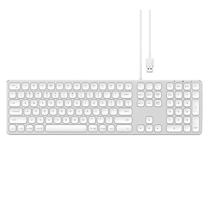 Satechi tastatur til MacBook og med Ø og Sølv -