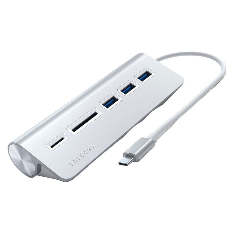 Se Satechi USB-C Aluminum USB-hub, Sølv hos Powerbanken.dk
