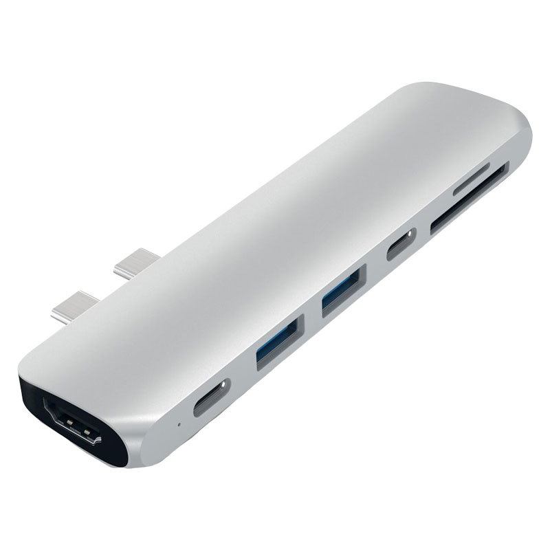 Billede af Satechi USB-C Pro Hub med 4K, Thunderbolt 3, Sølv hos Powerbanken.dk
