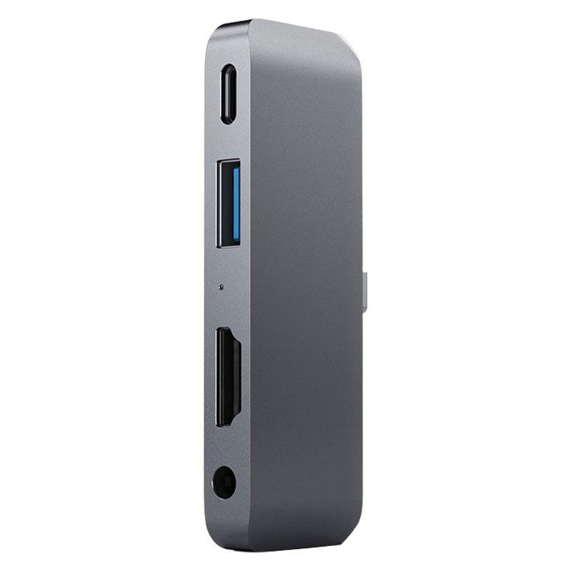 Se Satechi USB-C Mobile Pro Hub til tablets og mobiler, Space Grey hos Powerbanken.dk