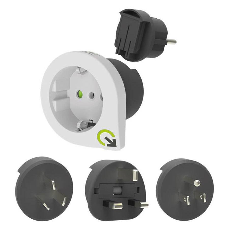 Q2Power Qplux Europe 3in1 Rejseadapter