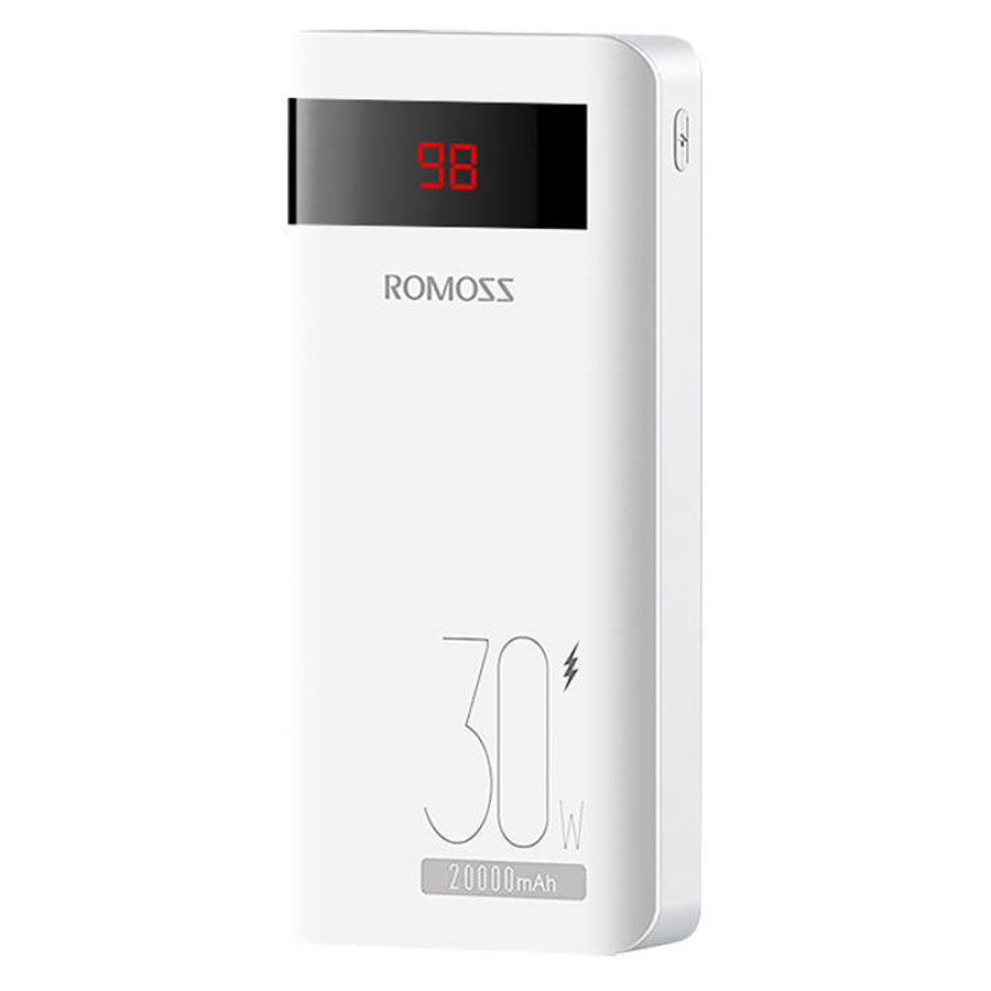Billede af Romoss Sense 6PS Pro 20000mAh 30W USB-C PD Powerbank, Hvid