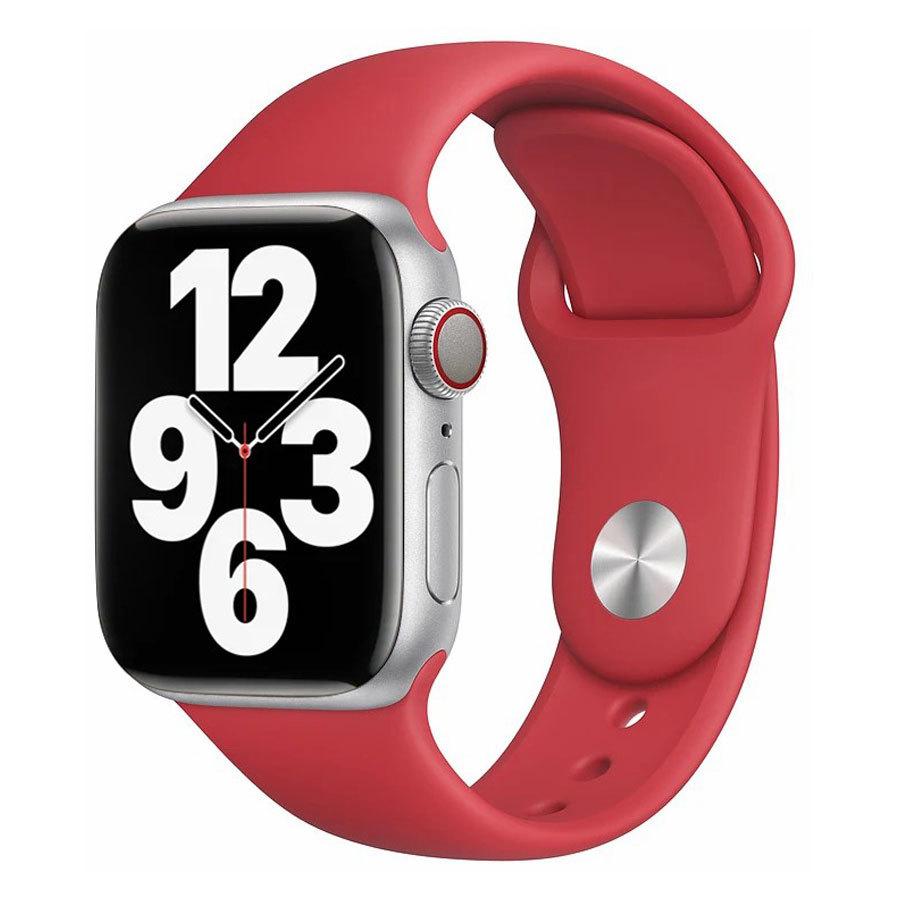 Se Lippa Apple Watch silikonerem 42/44/45/49, Rød hos Powerbanken.dk