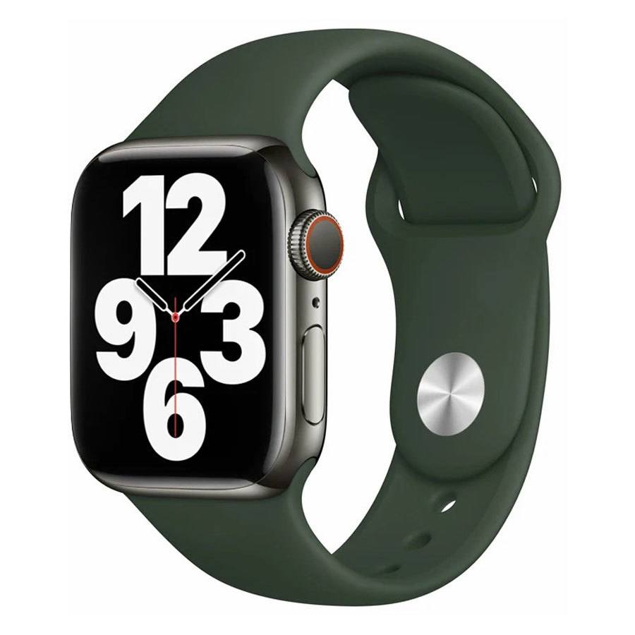 Billede af Lippa Apple Watch silikonerem 42/44/45/49, Mørkegrøn