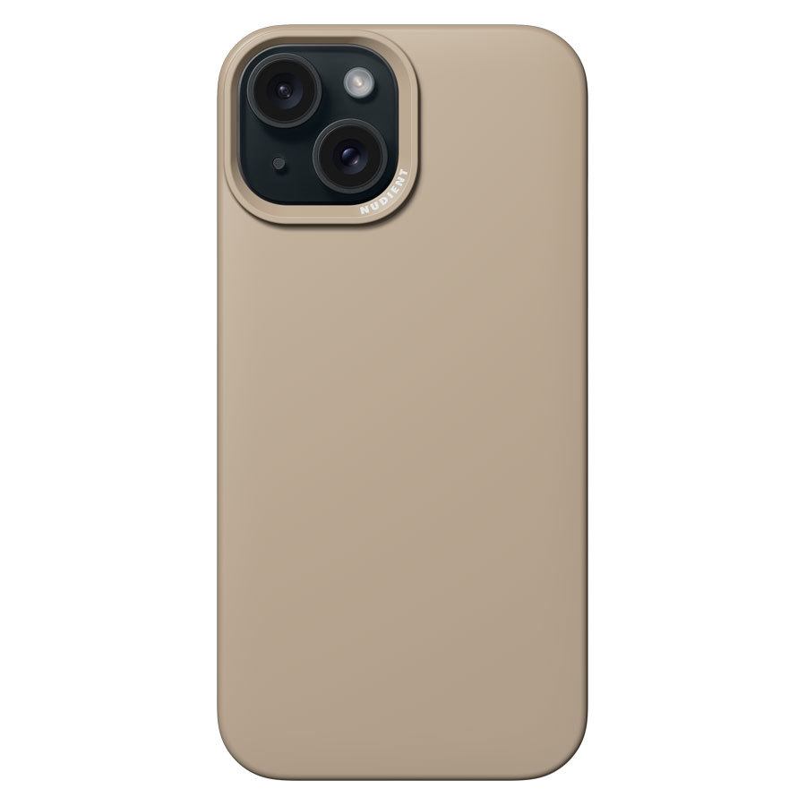 Nudient Thin iPhone 15 MagSafe mobilcover, Clay Beige