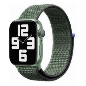 Lippa Apple Watch nylonrem 42/44/45/49, Mørkegrøn