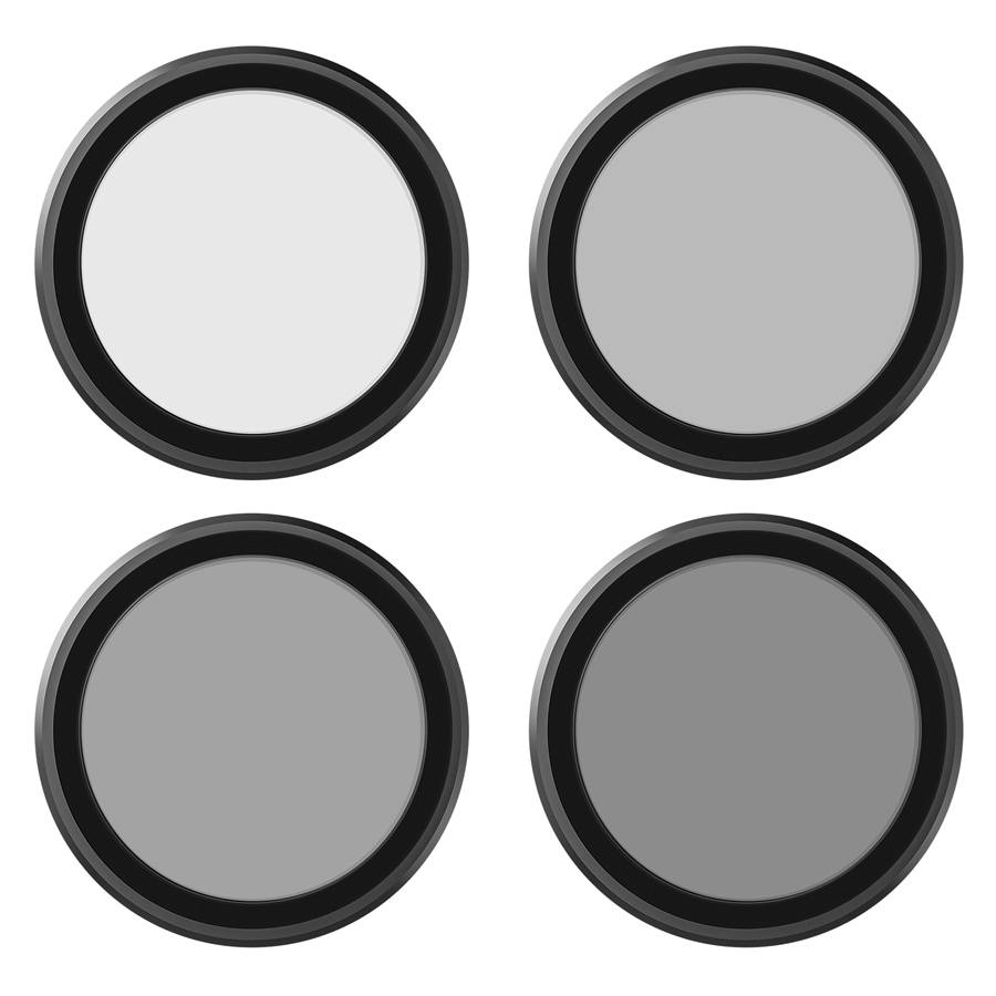 Telesin CPL+ND8/16/32 filterkit til linser, 4-pak, Schott Glass til DJI Osmo Action 3 til 5 Pro